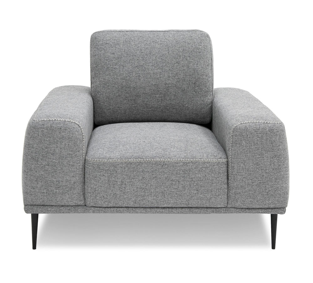 VIG Furniture Divani Casa Fonda - Modern Grey Fabric Chair VGMB-2123-CHR-GRY