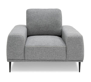 VIG Furniture Divani Casa Fonda - Modern Grey Fabric Chair VGMB-2123-CHR-GRY