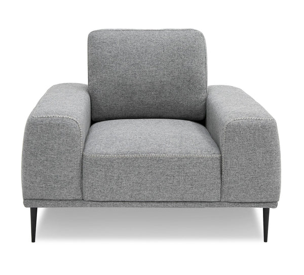 VIG Furniture Divani Casa Fonda - Modern Grey Fabric Chair VGMB-2123-CHR-GRY