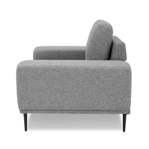 VIG Furniture Divani Casa Fonda - Modern Grey Fabric Chair VGMB-2123-CHR-GRY