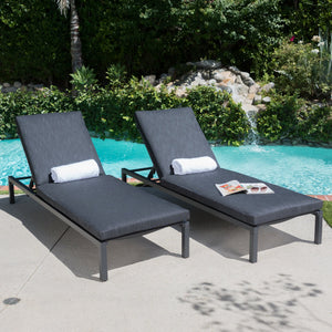 English Elm Christopher Knight Home® - Navan Chaise Lounge Set - Dark Grey Outdoor Comfort With Ergonomic Design, Storage & Style 60802.00MSH