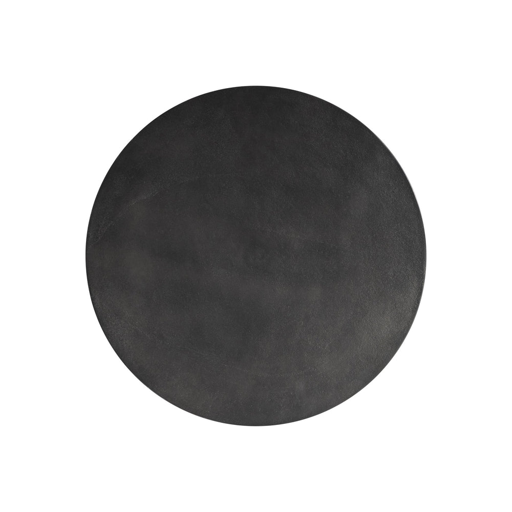 Bernhardt Bernhardt Sculptural Ursa Side Table — Black Nickel Cast Aluminum Teardrop Base, Durable 22"X18" 328405