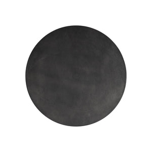 Bernhardt Bernhardt Sculptural Ursa Side Table — Black Nickel Cast Aluminum Teardrop Base, Durable 22"X18" 328405