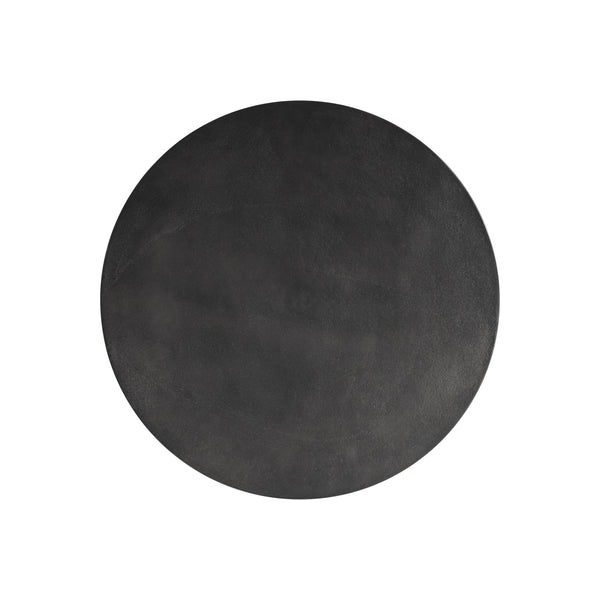 Bernhardt Bernhardt Sculptural Ursa Side Table — Black Nickel Cast Aluminum Teardrop Base, Durable 22"X18" 328405