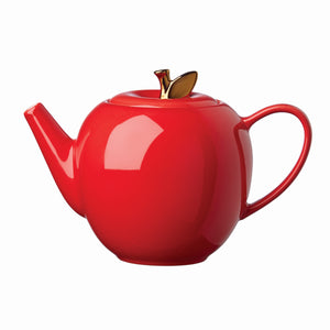 Lenox Kate Spade Knock On Wood Apple Teapot Red, RED STONEWARE 894635