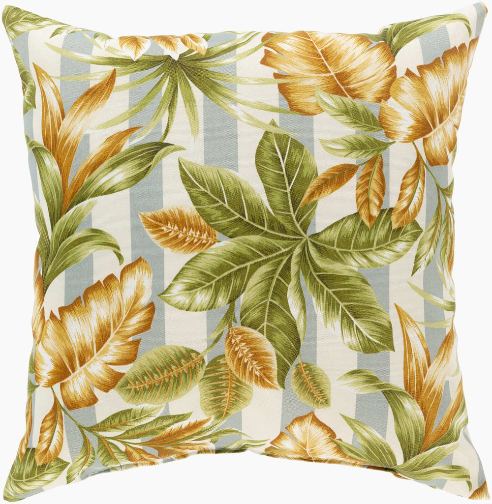 Surya Fountain 16"X16" Outdoor-safe Accent Pillow - Soft, Stylish, Versatile Decor For Home & Garden Slate Polyester,Polyester,Polyester,Polyfill Fou002-1616