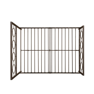 English Elm Christopher Knight Home® - QUEEN Copper Iron Metal Bed Frame – Low Profile Platform with Geometric Circular Design & Slats Support 63288.00HMCOP-Q