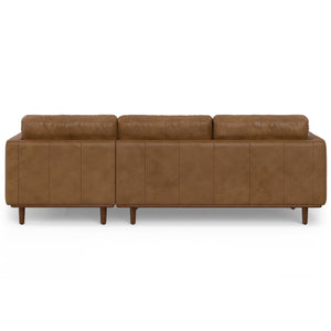 English Elm Morrison Right Sectional Sofa In Rich Caramel Brown Leather - Stylish Comfort For Modern Living B136P159597
