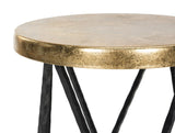 Safavieh Hester Bar Stool Gold/Black FOX3253A