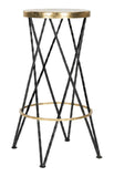 Safavieh Hester Bar Stool Gold/Black FOX3253A