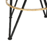 Safavieh Hester Bar Stool Gold/Black FOX3253A