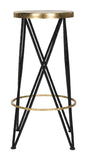 Safavieh Hester Bar Stool Gold/Black FOX3253A