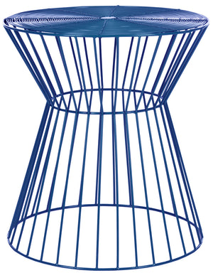Safavieh Adele Iron Wire Stool Dark Blue FOX4511B