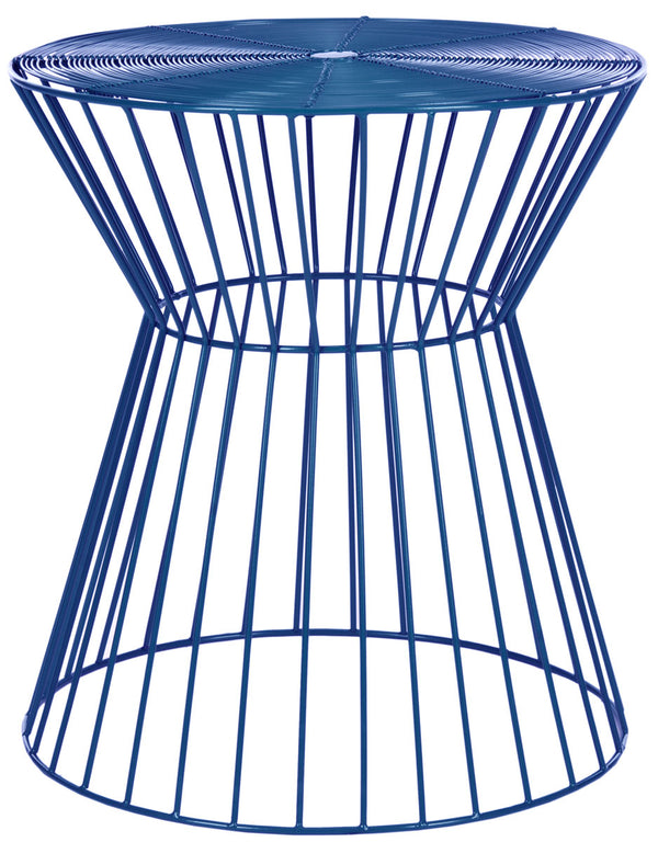 Safavieh Adele Iron Wire Stool Dark Blue FOX4511B