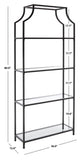 Safavieh Slater 4 Tier Etagere Matte Black FOX6298C