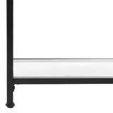 Safavieh Slater 4 Tier Etagere Matte Black FOX6298C