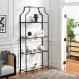 Safavieh Slater 4 Tier Etagere Matte Black FOX6298C