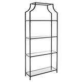 Safavieh Slater 4 Tier Etagere Matte Black FOX6298C