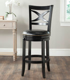 Safavieh Santino Swivel Bar Stool Black/Black FOX7013C