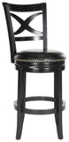 Safavieh Santino Swivel Bar Stool Black/Black FOX7013C