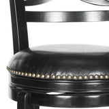 Safavieh Santino Swivel Bar Stool Black/Black FOX7013C