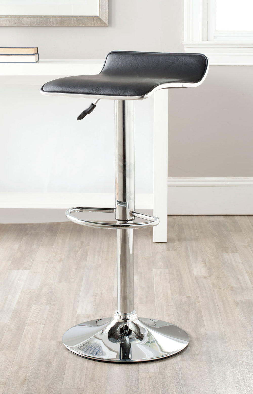 Safavieh Chaunda Swivel Bar Stool Black FOX7517B