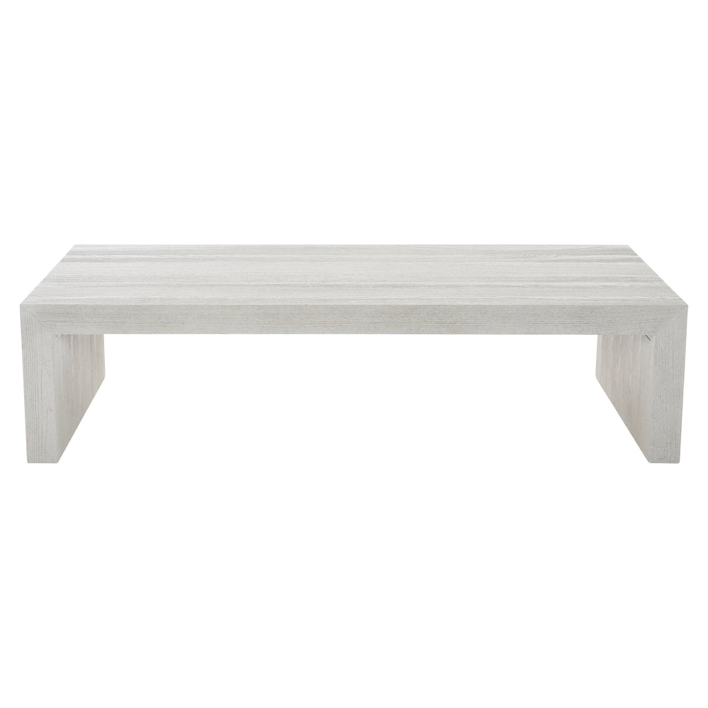 Bernhardt Bernhardt Sandblasted Summerton Cocktail Table 64"W X30"D Parsons Style Ash Veneer Modern Centerpiece 435022