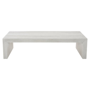Bernhardt Bernhardt Sandblasted Summerton Cocktail Table 64"W X30"D Parsons Style Ash Veneer Modern Centerpiece 435022