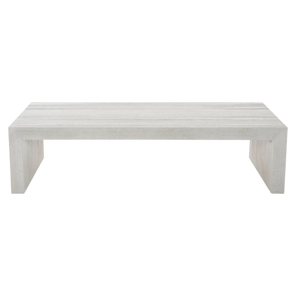 Bernhardt Bernhardt Sandblasted Summerton Cocktail Table 64"W X30"D Parsons Style Ash Veneer Modern Centerpiece 435022