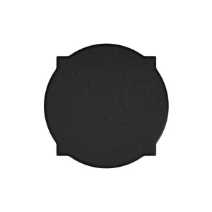 Atrium Round End Table with Elegant Granite Top & Stylish Oil Rubbed Bronze Metal Legs for Any Space