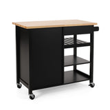 Christopher Knight Home® - Noble House - Westcliffe Contemporary Kitchen Cart with Wheels