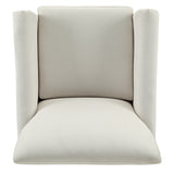 Homelegance By Top-Line Huntley Modern Accent Chair White Linen