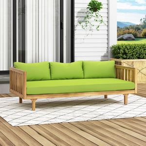English Elm Christopher Knight Home® - Claremont 3 Seater Daybed – Stylish Acacia Wood Design With Water-Resistant Cushions For Comfort 66327.00GRN