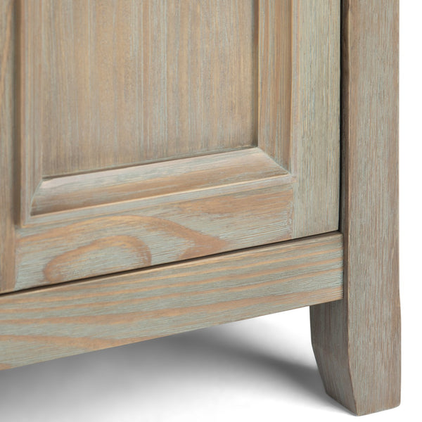 English Elm Amherst 72" Solid Wood Tv Media Stand In Distressed Grey - Stylish Storage For Tvs Up To 80" B136P158360