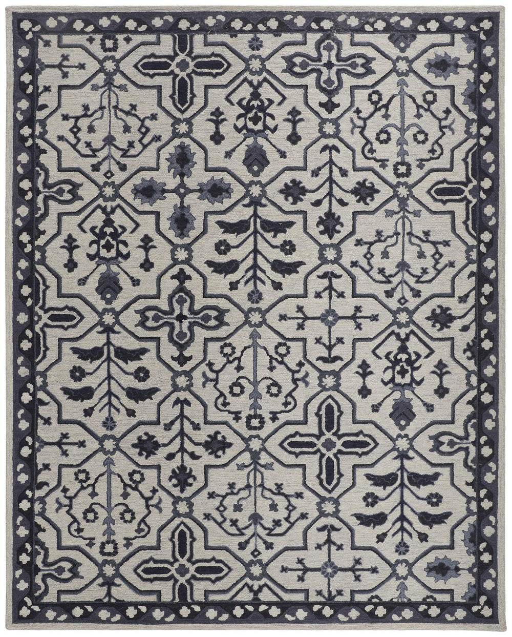 Feizy Rugs Fallon Hand-tufted Wool Rug - Rustic Tranquility With Calming Hues And Stylish Appeal For Your Home Gray,Blue,Ivory Wool Fln8839fivy000f00