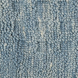 Nourison Perris PERR1 Handmade Woven No Border Indoor Only Contemporary  Rug Denim, Blue 100% Wool 99446222435