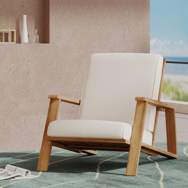 English Elm Christopher Knight Home® - PALOMA Modern Adirondack Club Chair with Acacia Wood Frame, Water-Resistant Cushions for Patio ComfortPALOMA Modern Adirondack Club Chair with Acacia Wood Frame and Water-Resistant Cushions for Patio Comfort Beige 67045.00BGE