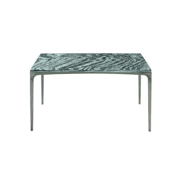 Bernhardt Bernhardt Black Forest Marble Cocktail Table With Textured Graphite Cast Aluminum Base, 36" Square 382030