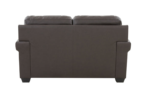 Porter Designs Porter Parma Top Grain Leather Loveseat - Elegant Brown Sofa With Comfort & Style For Your Home Brown Leather 02-189-02-4628