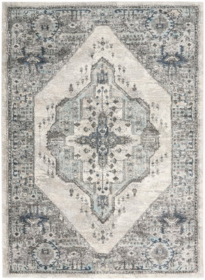 Nourison American Manor AMR02 Machine Made Power-loomed Narrow Border Indoor Only Farmhouse Rustic Rug Grey, Grey 83% Polypropylene,17% Polyester 99446883049