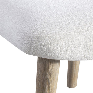 Bernhardt Bernhardt Loggia Side Chair With Wire-Brushed Oak Legs, Performance Fabric Upholstery, Ergonomic Design 345545