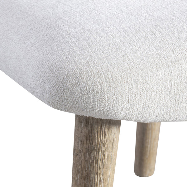 Bernhardt Bernhardt Loggia Side Chair With Wire-Brushed Oak Legs, Performance Fabric Upholstery, Ergonomic Design 345545