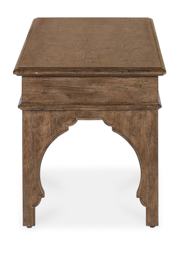 Hooker Furniture Americana Honey Bed Bench With Lift-Top Storage, Carved Legs, Distressed Oak Veneer Charm (96) 7050-90119-85