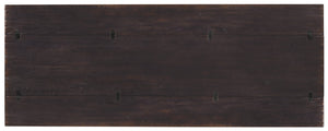 Hooker Furniture Driftwood Flip-Top Console Table With Buckboard Distressed Finish, Space-Saving Expandable Design Blacks 6820-85003-99