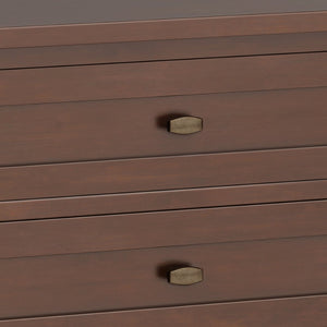 English Elm Warm Shaker 24-Inch Wide Solid Wood Nightstand In Russet Brown – Stylish Storage For Any Room! B136P159740-GIGA