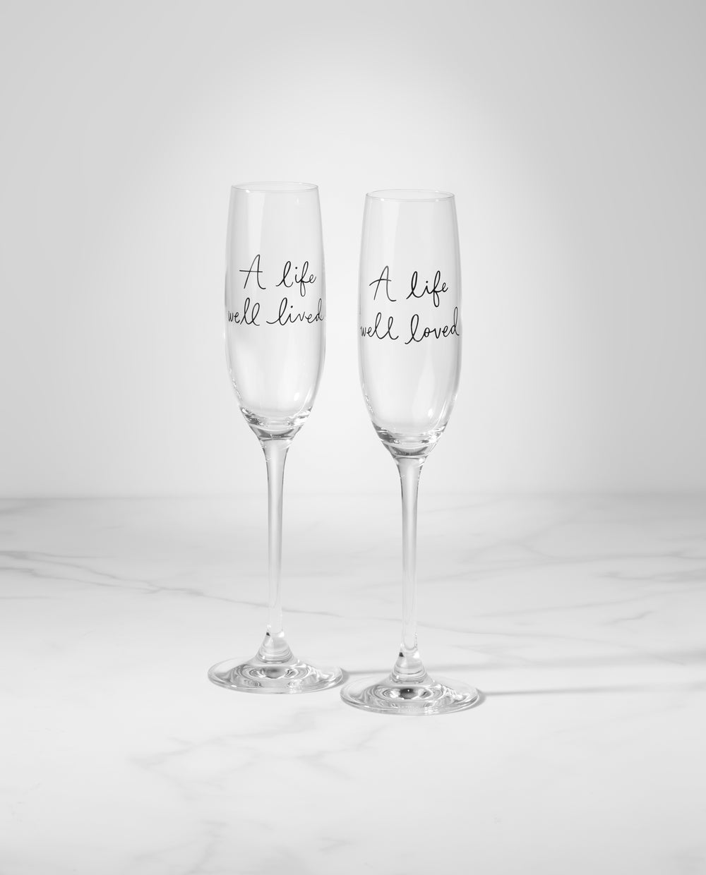 Lenox Kate Spade Charmed Life 2-Piece Toasting Flutes Clear, WHITE GLASS,CRYSTAL 894021