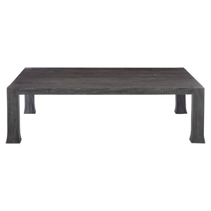 Bernhardt Bernhardt Carbonized Suar Cocktail Table With Planked Top, Sculptural Base, Rustic-Modern Elegance 417021