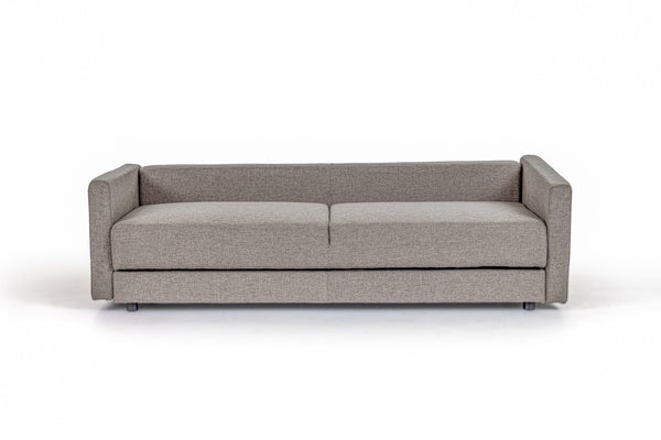 VIG Furniture Fredonia Grey Fabric Sofa Bed With Storage — Convertible Modern Sofa, Plush Cushions, Space-Saving Design VGMB-1901-GRY