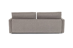 VIG Furniture Fredonia Grey Fabric Sofa Bed With Storage — Convertible Modern Sofa, Plush Cushions, Space-Saving Design VGMB-1901-GRY