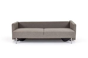 VIG Furniture Fredonia Grey Fabric Sofa Bed With Storage — Convertible Modern Sofa, Plush Cushions, Space-Saving Design VGMB-1901-GRY